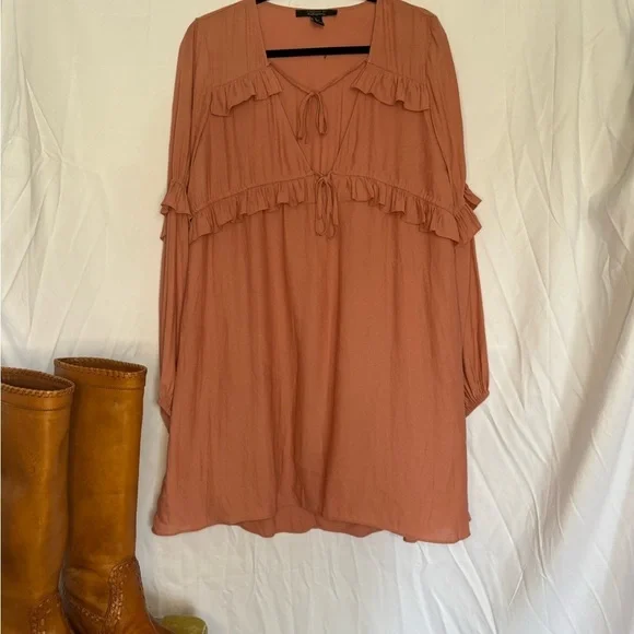 Forever 21 Rust Babydoll Dress – Size XL - Picture 4 of 5